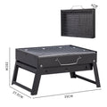 Portable BBQ Grill with Folding Feet, Compact and Lightweight Charcoal Grill for Outdoor Camping, Backyard, Picnic, Beach Party, and Family Outings awehax-if