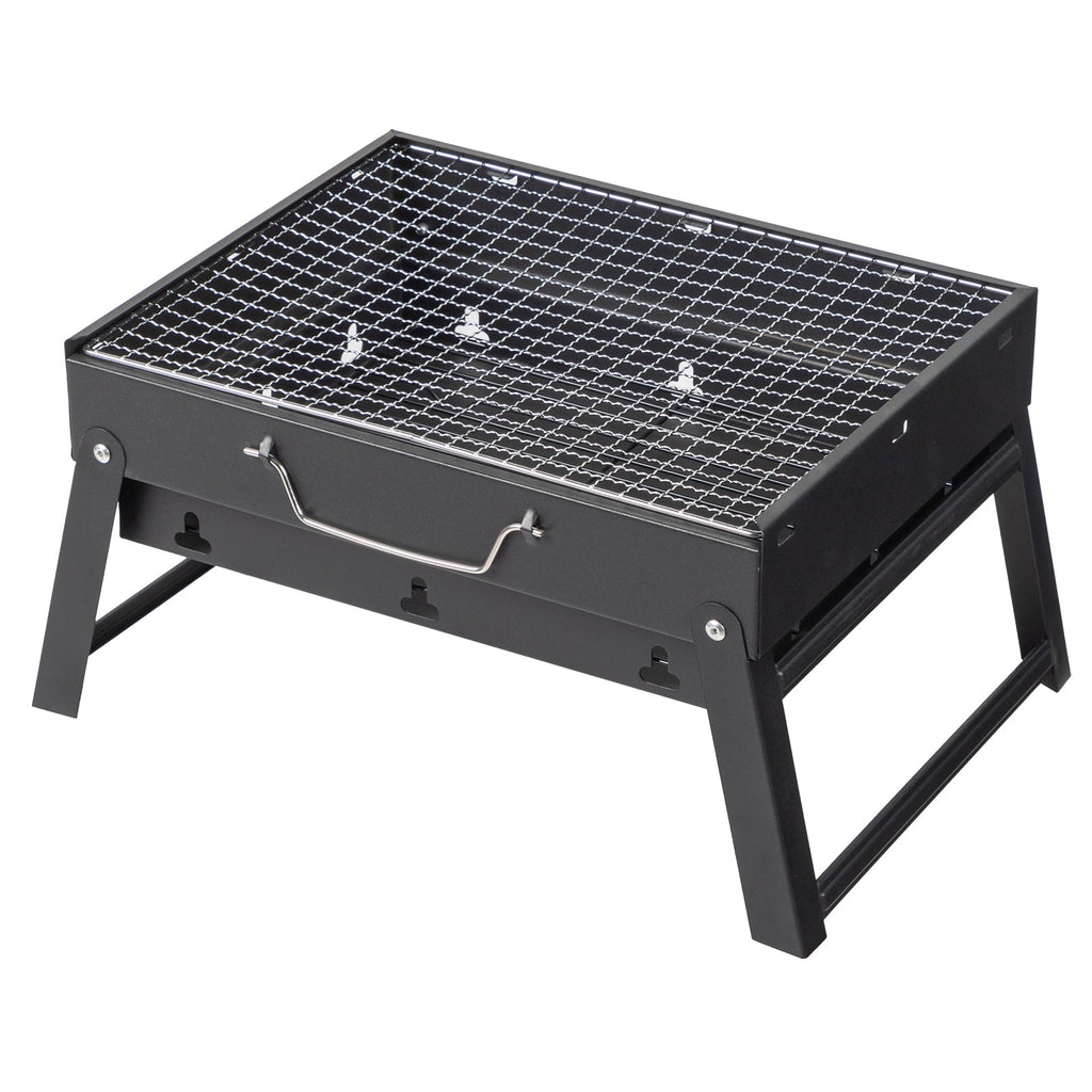Portable BBQ Grill with Folding Feet, Compact and Lightweight Charcoal Grill for Outdoor Camping, Backyard, Picnic, Beach Party, and Family Outings awehax-if