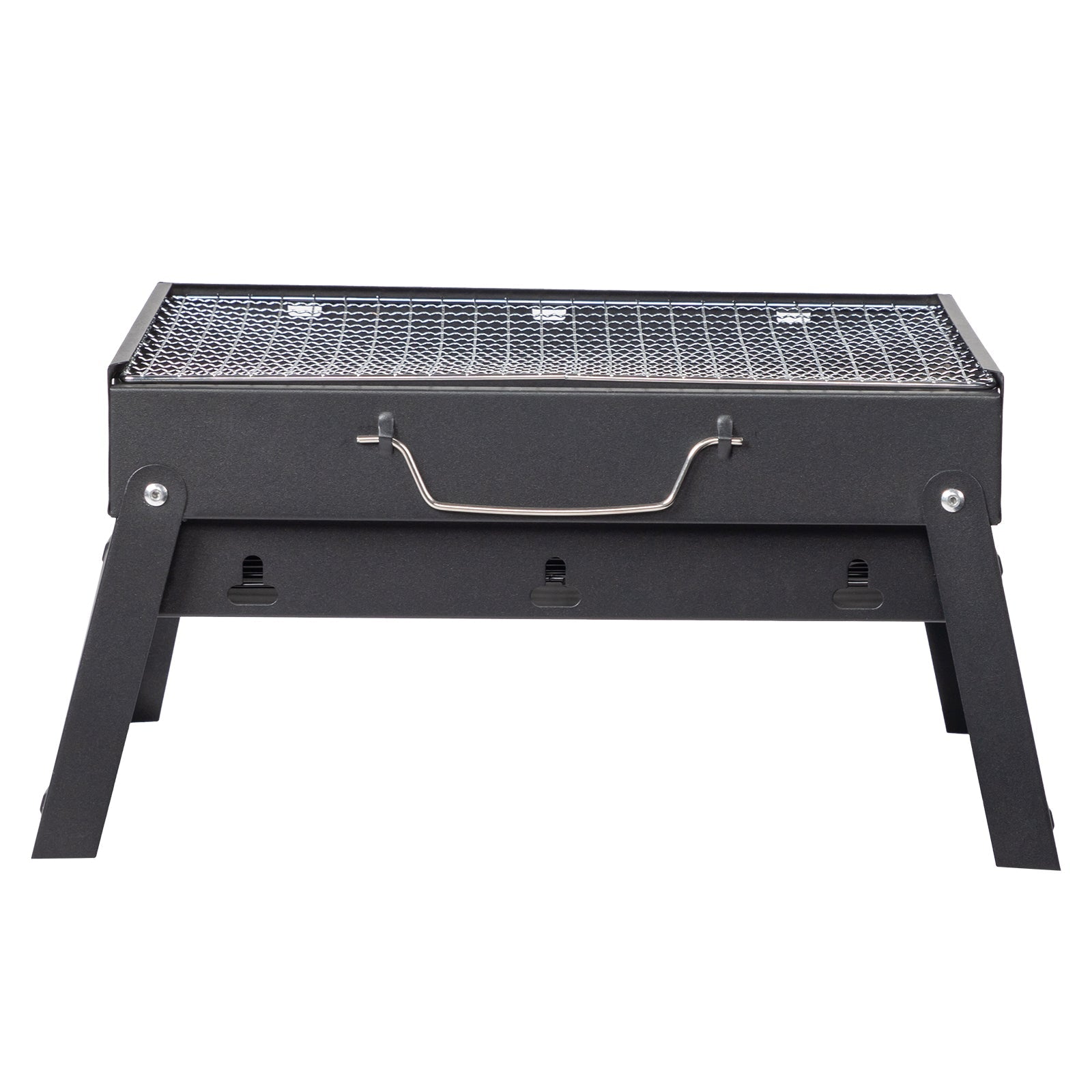 Portable BBQ Grill with Folding Feet, Compact and Lightweight Charcoal Grill for Outdoor Camping, Backyard, Picnic, Beach Party, and Family Outings awehax-if