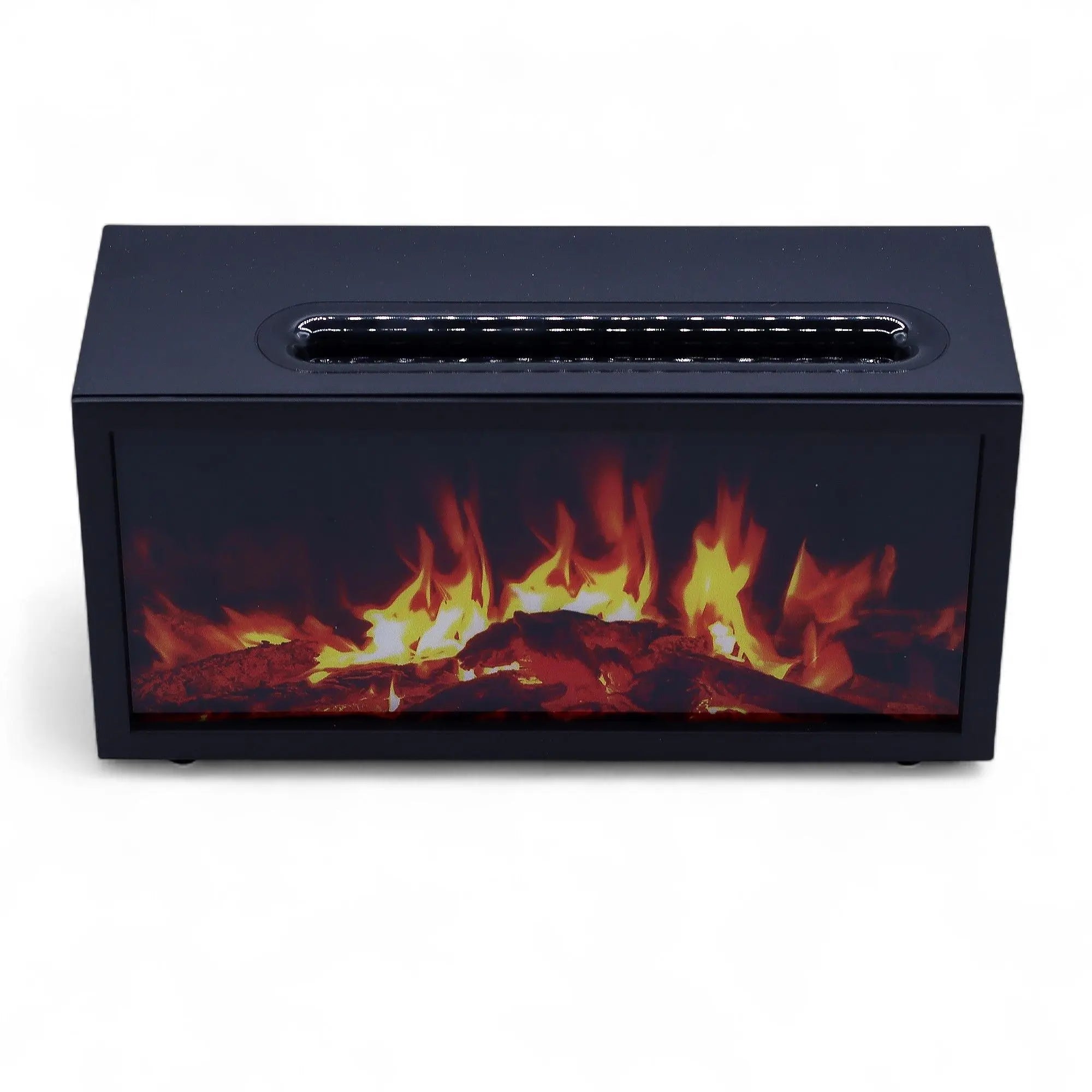Flame Effect Aroma Diffuser with Birdsound - Black USB - Colour Change AW Dropship UK