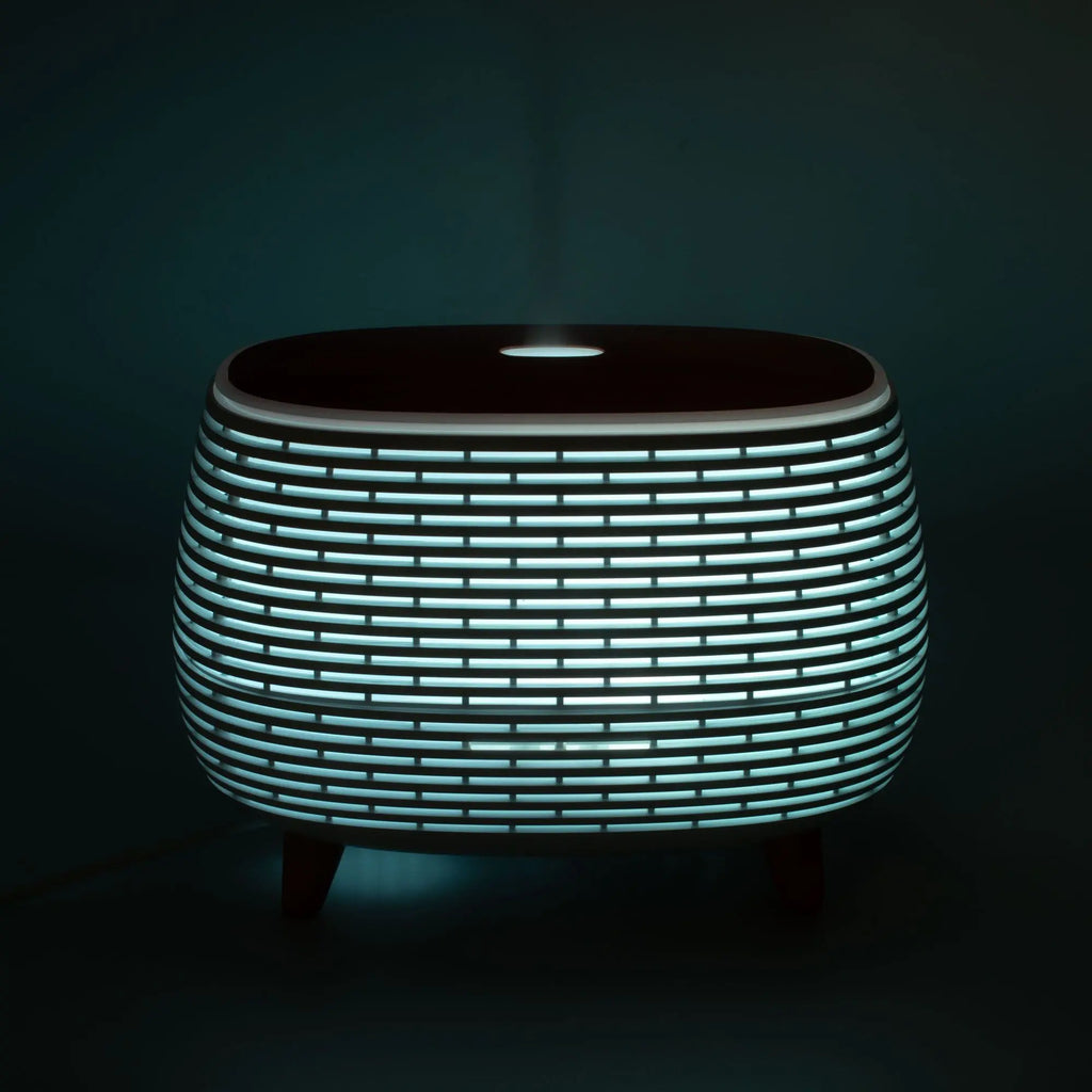 Futuristic Ribbed Aroma Diffuser with Colour-Changing Light AW Dropship UK