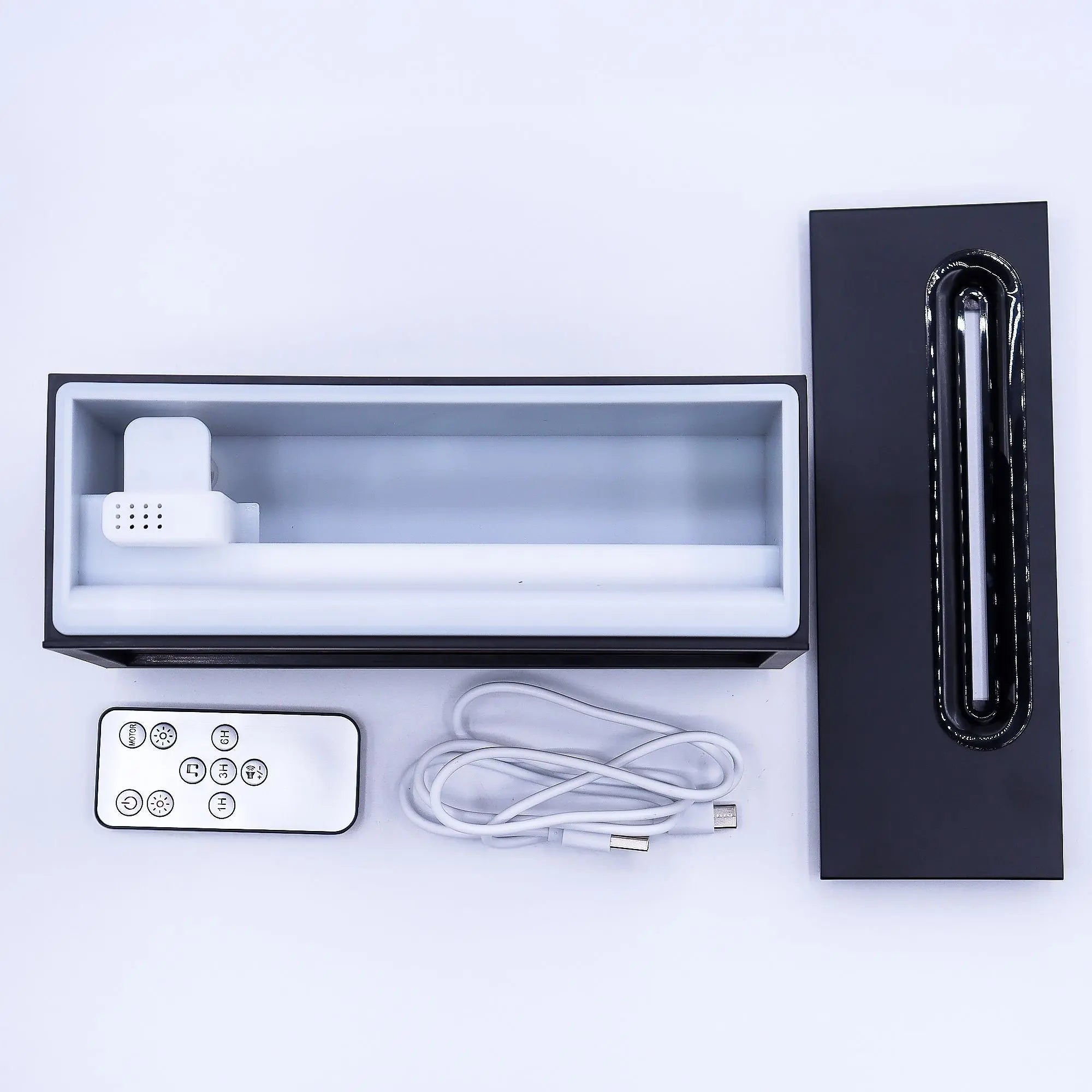 Flame Effect Aroma Diffuser with Birdsound - Black USB - Colour Change AW Dropship UK