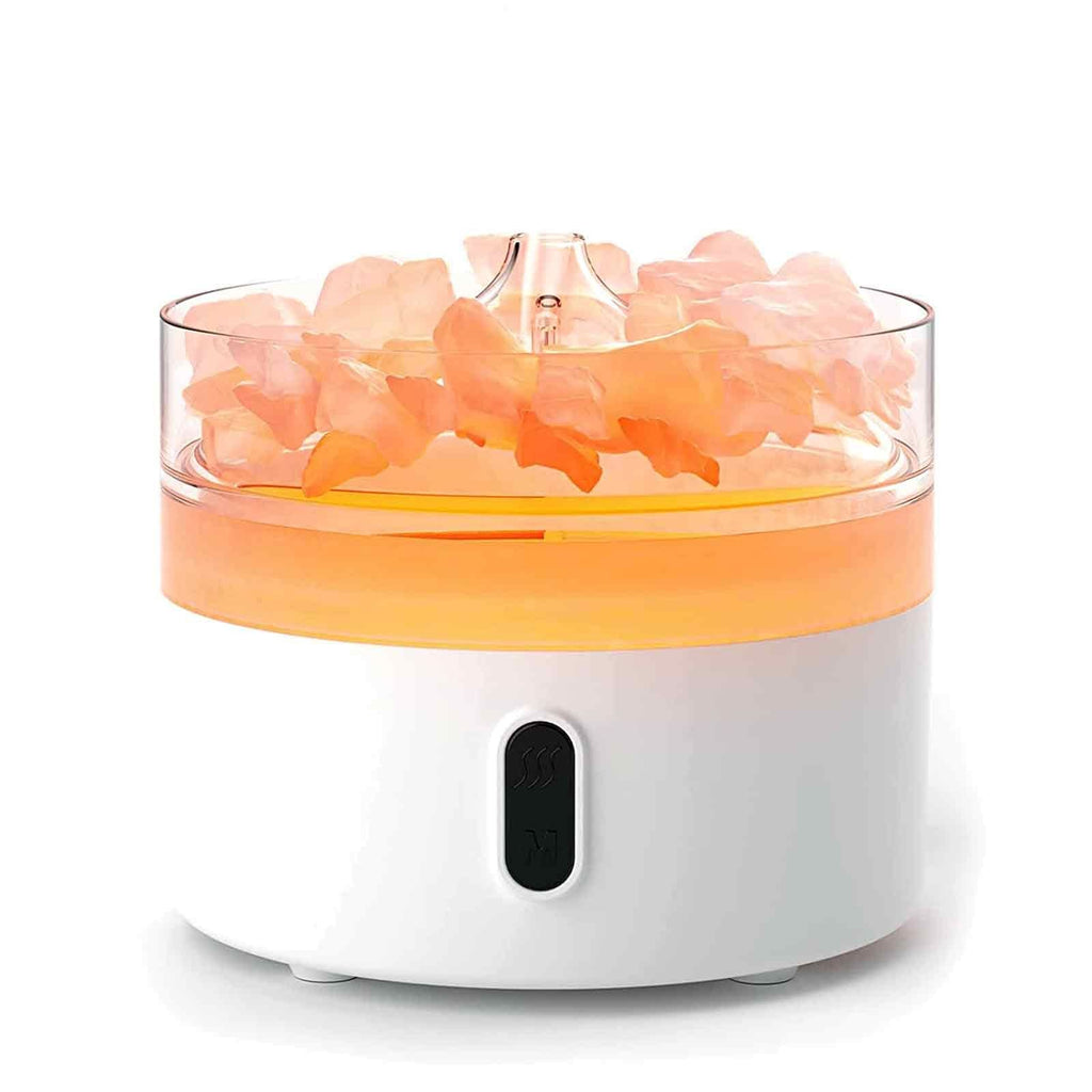 Himalayan Salt  Aroma Diffuser - Night Light - USB-C - Flame Effect ( salt included) AW Dropship UK