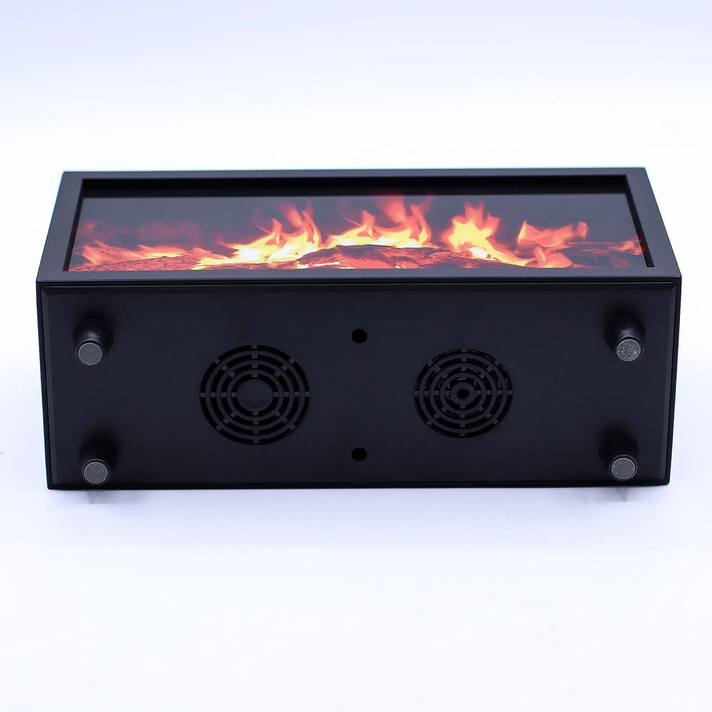 Flame Effect Aroma Diffuser with Birdsound - Black USB - Colour Change AW Dropship UK
