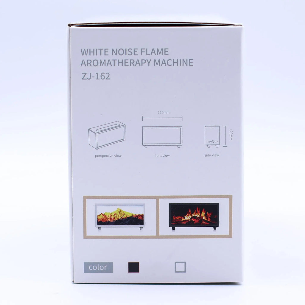Flame Effect Aroma Diffuser with Birdsound - Black USB - Colour Change AW Dropship UK