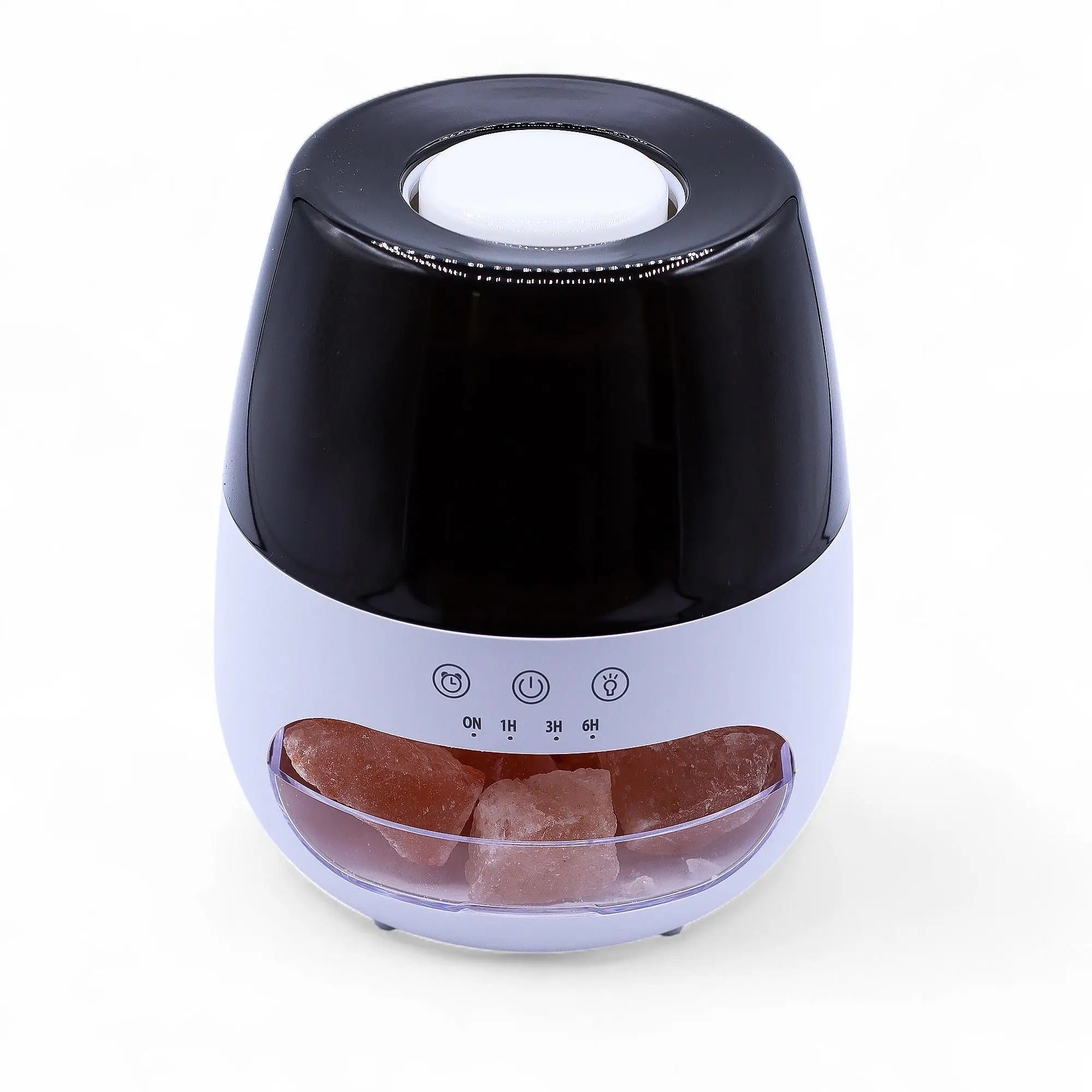 Salt Stone Flame Effect Aroma Diffuser  - White USB - Colour Change and Timer AW Dropship UK