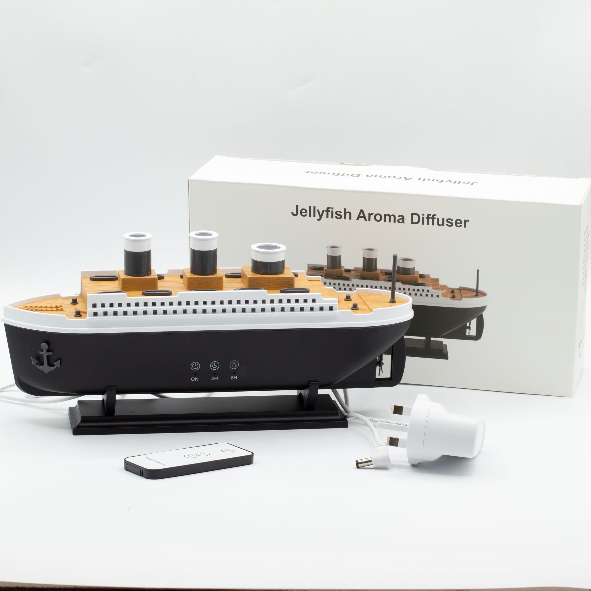 Ship Model Puff Effect Aroma Diffuser with Colour-Changing LED AW Dropship UK