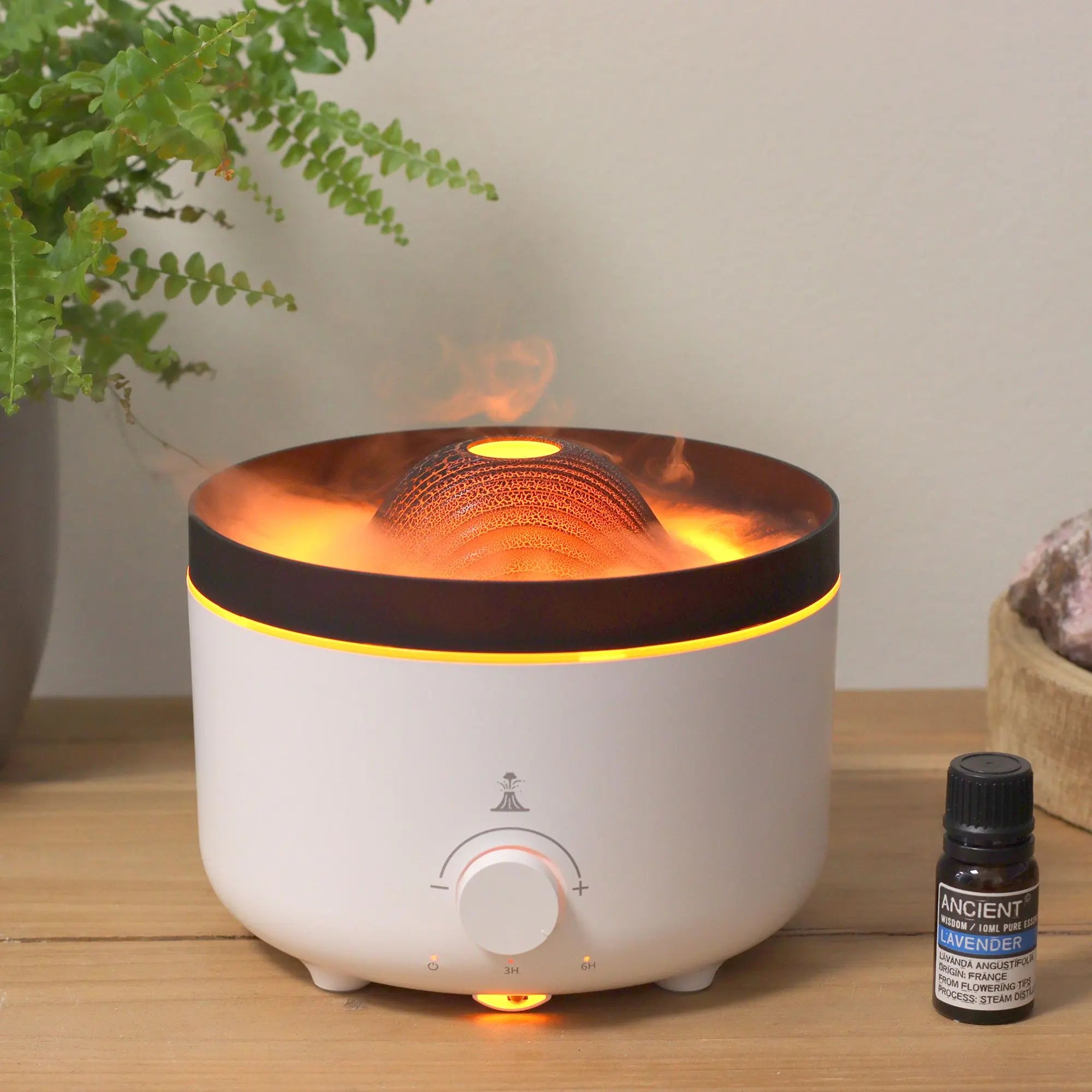 Large Volcano Effect Aroma Diffuser (plug) Two Colours - 560ml AW Dropship UK